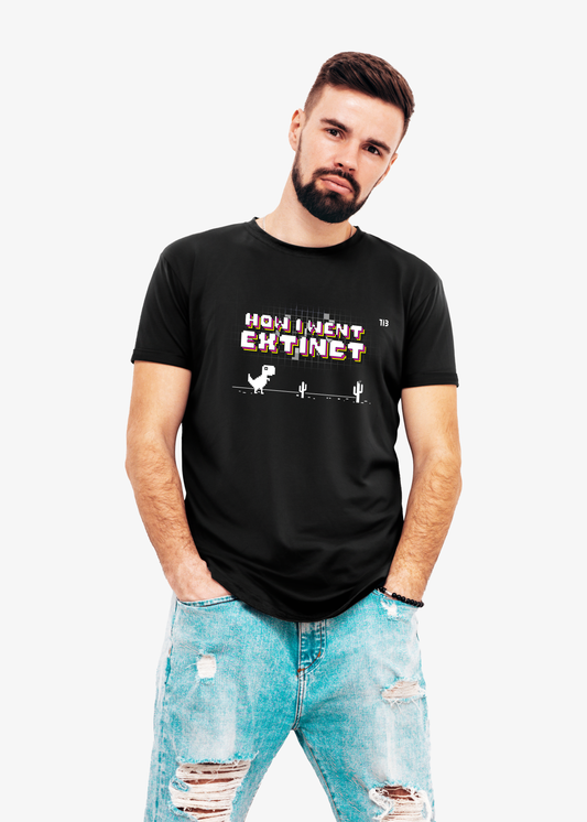 How I Went Extinct: Black T-shirt for Men