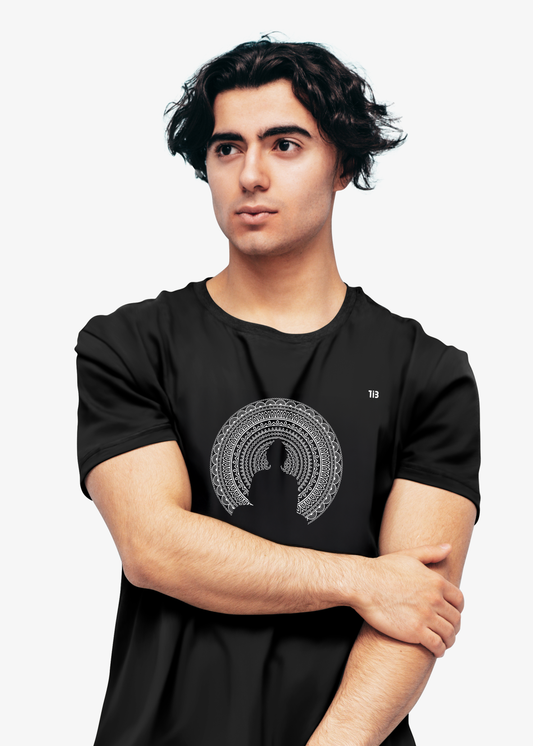 Inner Peace Budha | Black t shirt