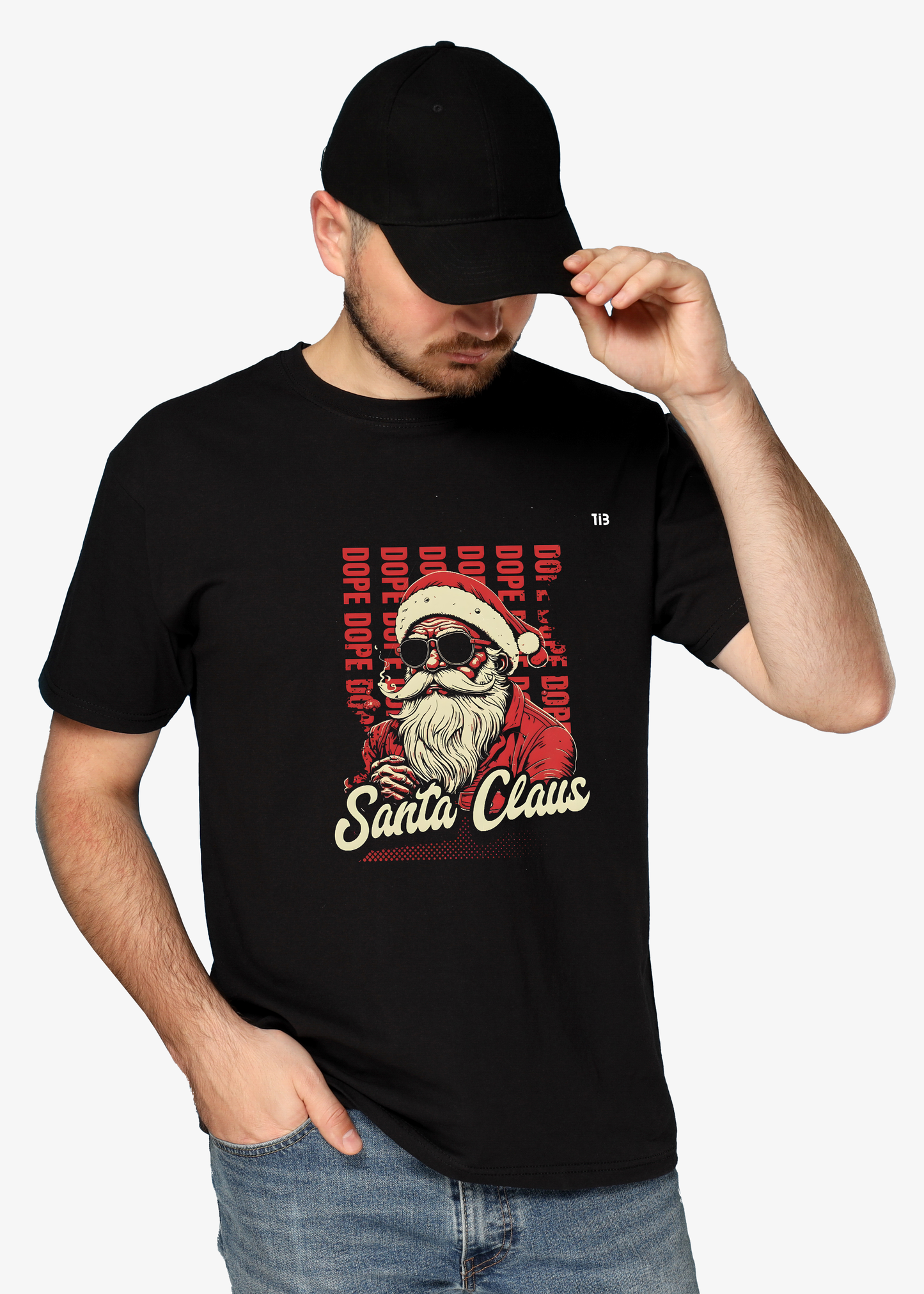 Vibe Santa | Black T shirt