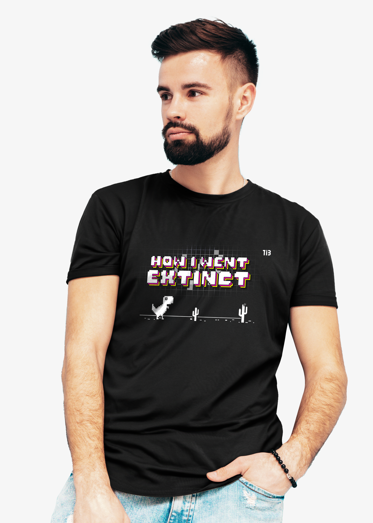 How I Went Extinct: Black T-shirt for Men
