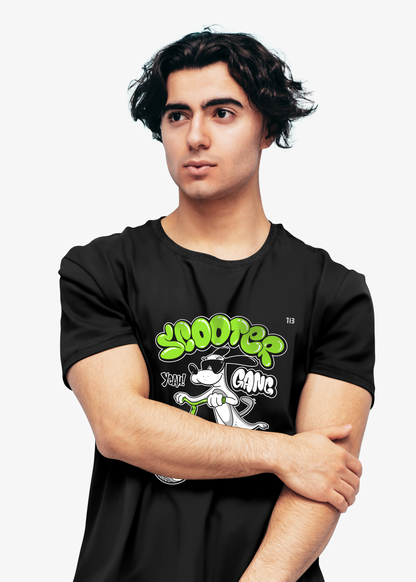 Scooter Gang: Black T-Shirt for Men