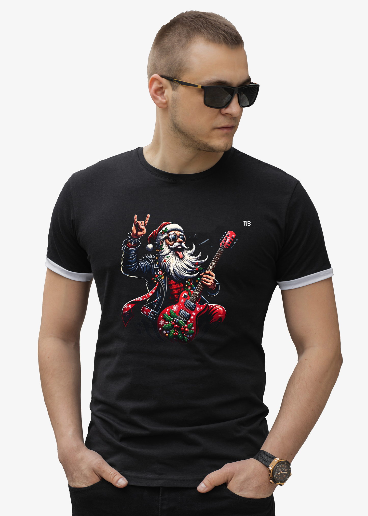 Santa's Rebellion | Black T shirt