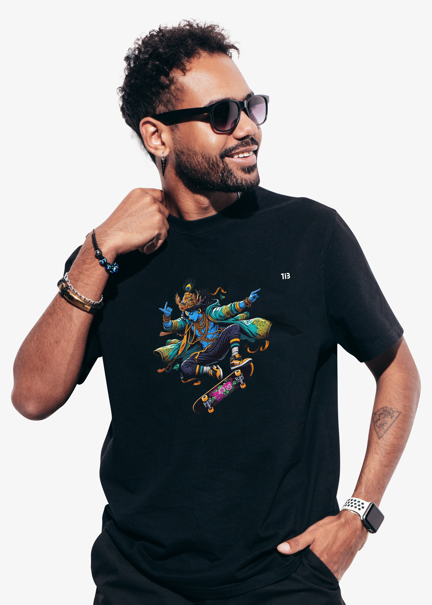 Krishna |Black t shirt