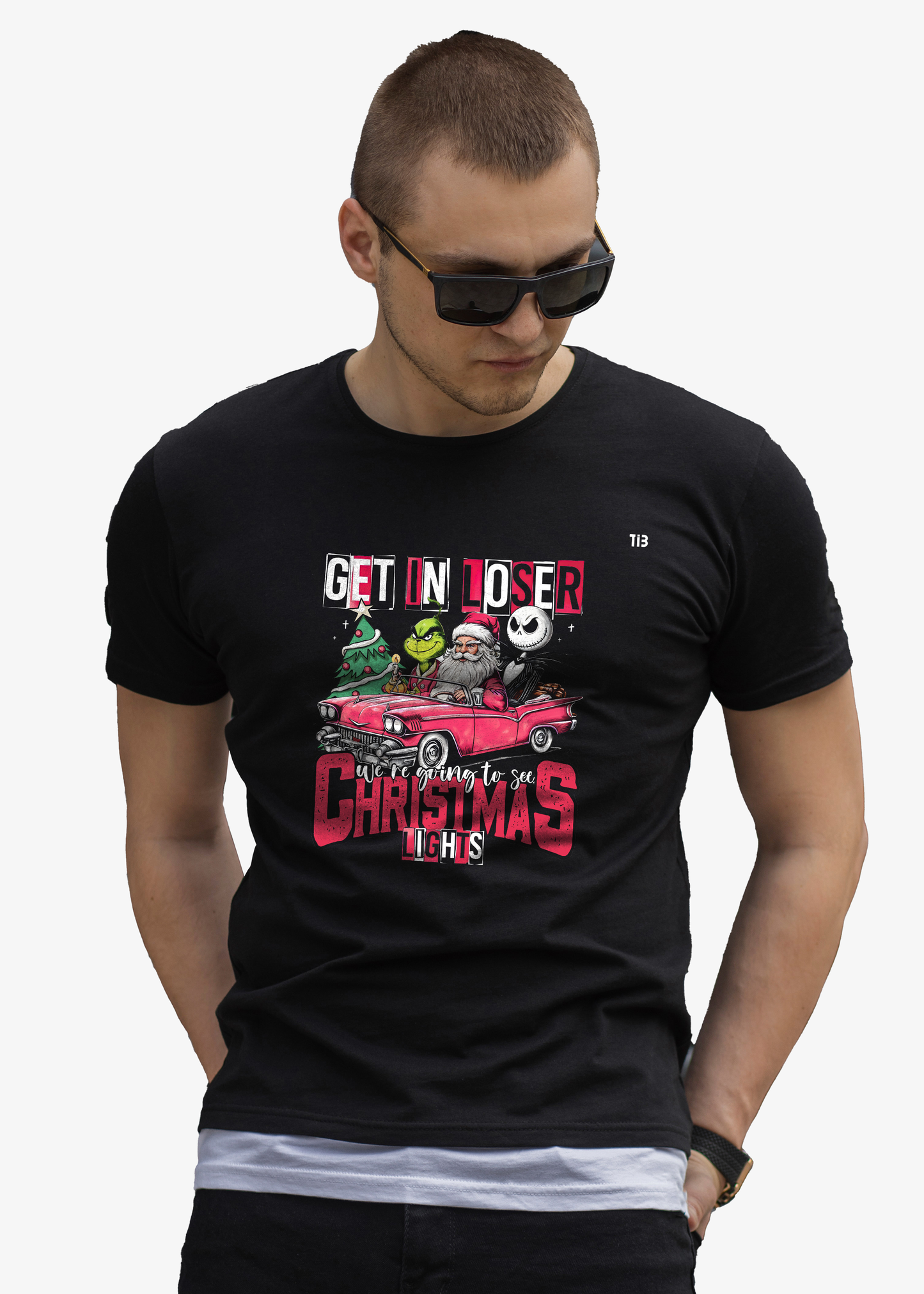 Christmas Chaos | Black T shirt