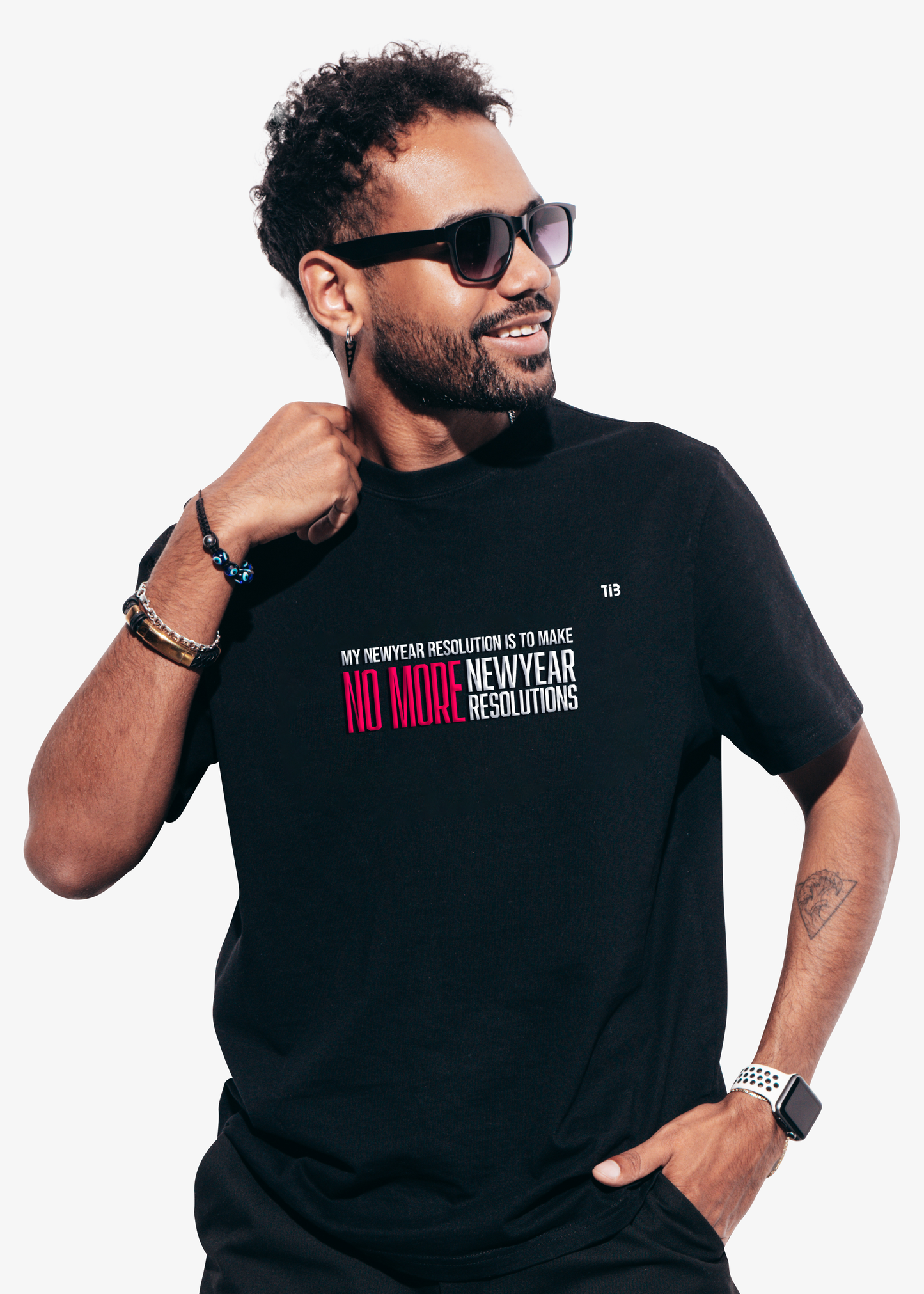 No More Resolutions | Black T shirt
