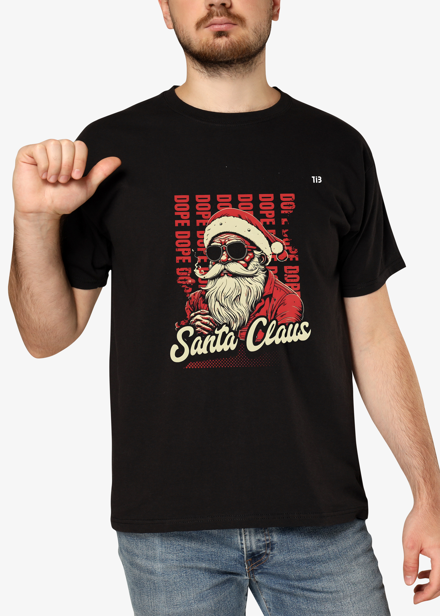 Vibe Santa | Black T shirt