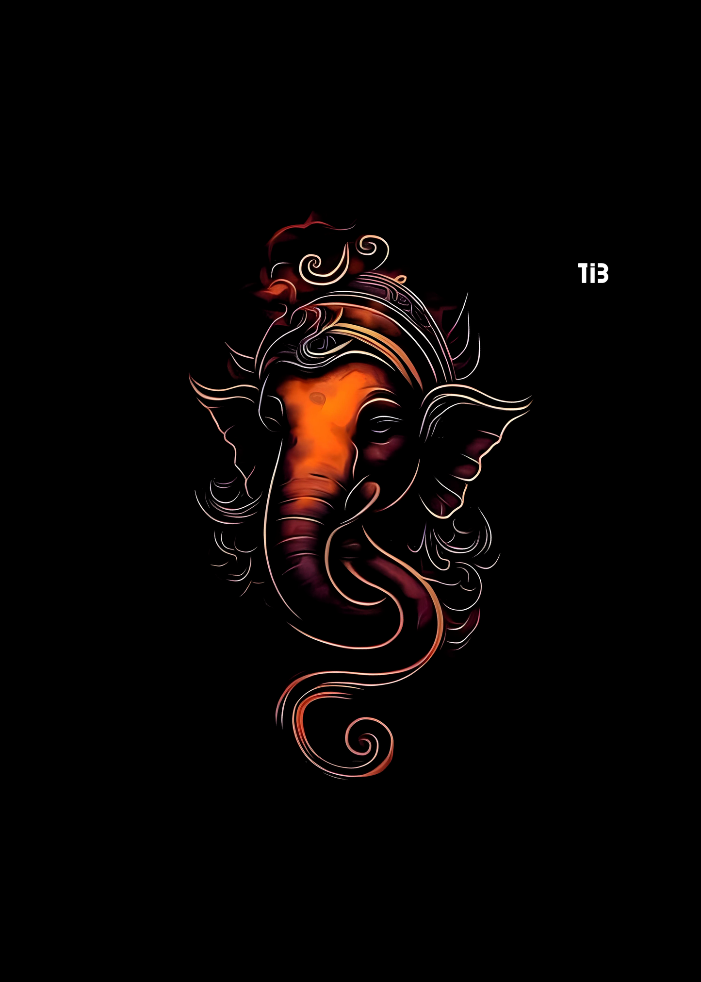 Ganesha's Wisdom | Black t shirt