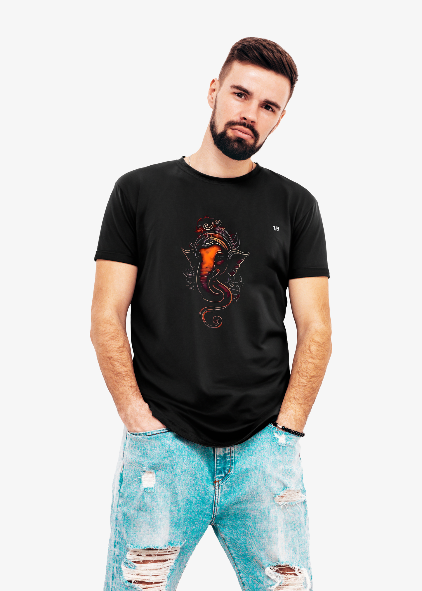 Ganesha's Wisdom | Black t shirt