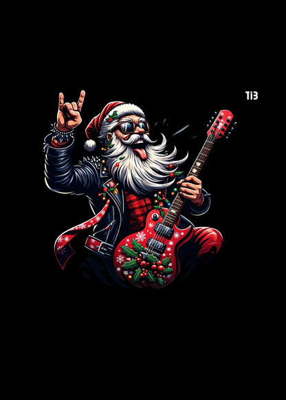 Santa's Rebellion | Black T shirt