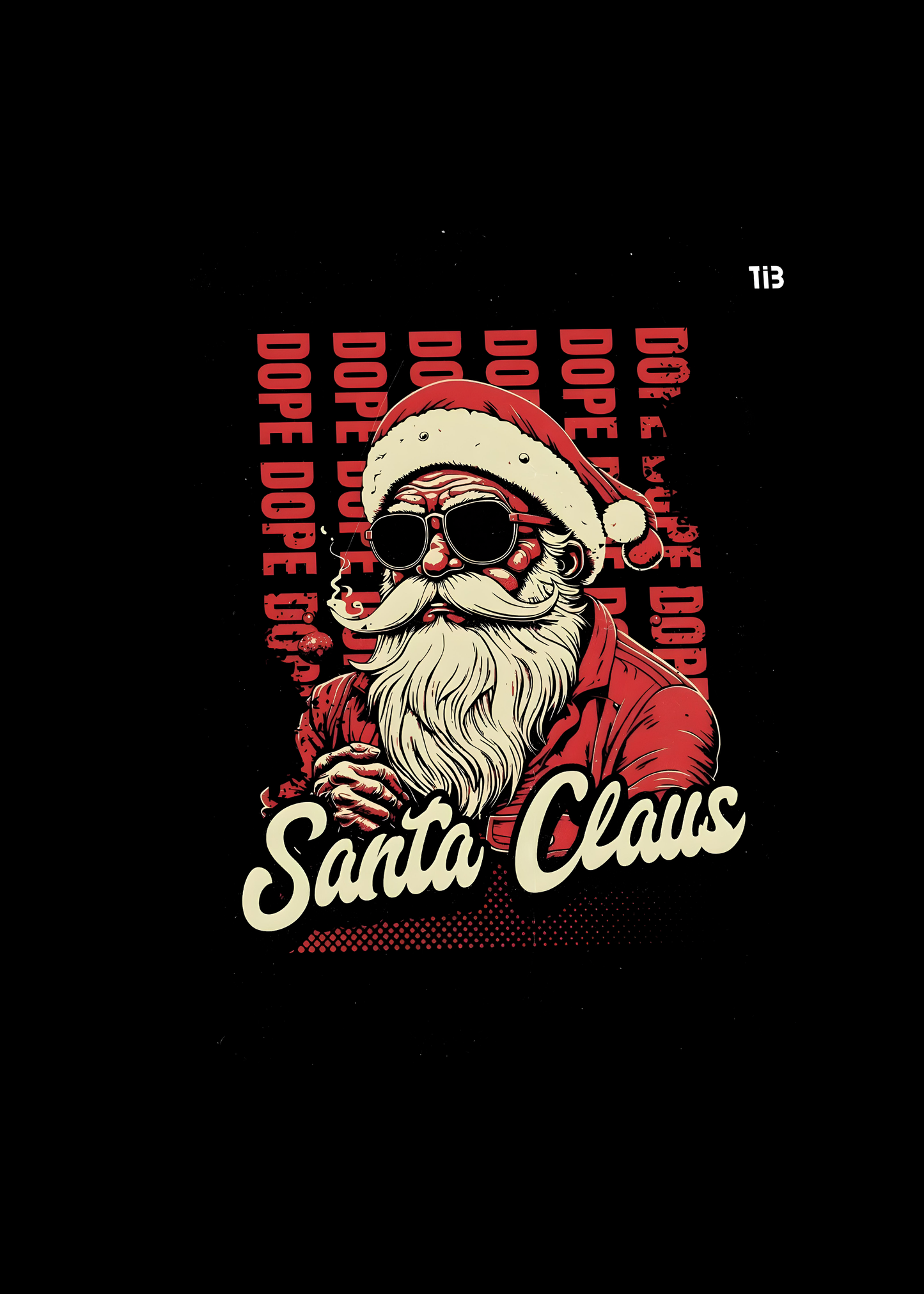 Vibe Santa | Black T shirt