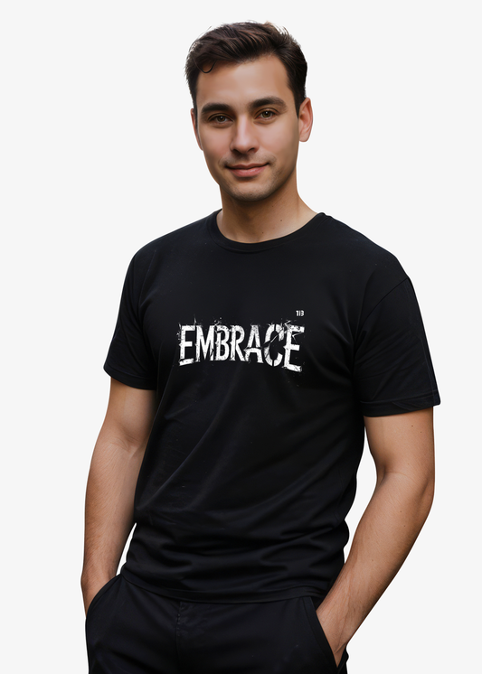 Embrace The Darkness: Black T-shirt for Men